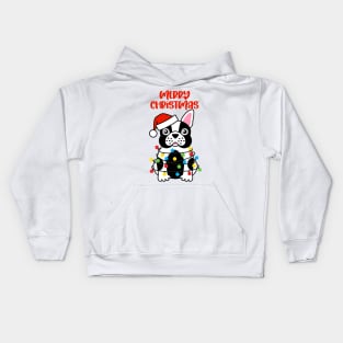 Merry Christmas Dog Kids Hoodie